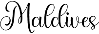 preview image of the Maldives font