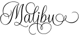 preview image of the Malibu font