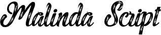 preview image of the Malinda Script font