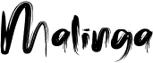 preview image of the Malinga font