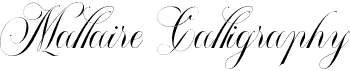 preview image of the Mallaire Calligraphy font