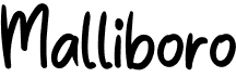 preview image of the Malliboro font