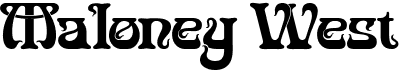 preview image of the Maloney West font