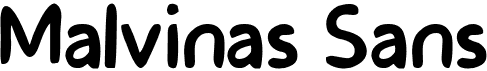 preview image of the Malvinas Sans font