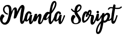 preview image of the Manda Script font