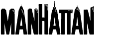 preview image of the Manhattan font