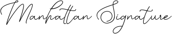 preview image of the Manhattan Signature font