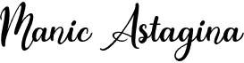 preview image of the Manic Astagina font