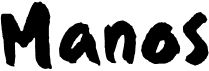 preview image of the Manos font