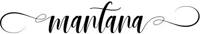 preview image of the Mantana font