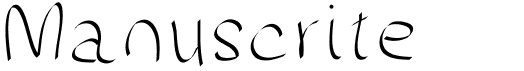 preview image of the Manuscrite font