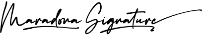 preview image of the Maradona Signature font