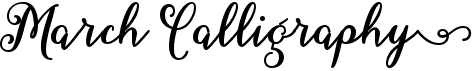 preview image of the March Calligraphy font