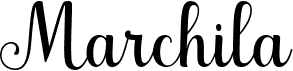 preview image of the Marchila font