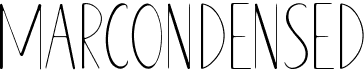 preview image of the Marcondensed font