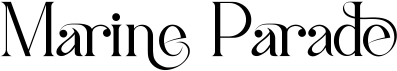 preview image of the Marine Parade font