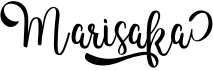preview image of the Marisaka font