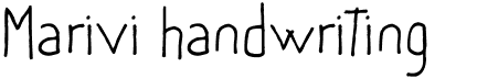 preview image of the Marivi handwriting font