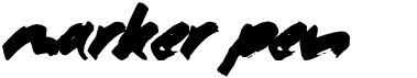 preview image of the Marker Pen  font