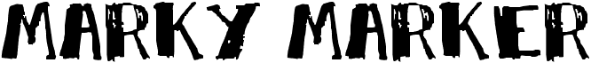 preview image of the Marky Marker font