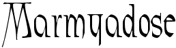 preview image of the Marmyadose font