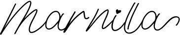 preview image of the Marnilla Signature font