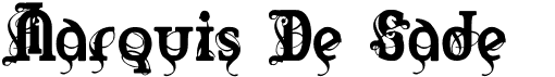 preview image of the Marquis De Sade font