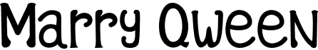 preview image of the Marry Qween font