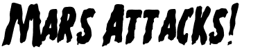 preview image of the Mars Attacks font