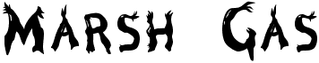 preview image of the Marsh Gas font