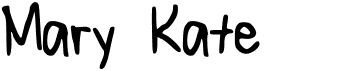preview image of the Mary Kate font