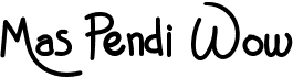 preview image of the Mas Pendi Wow font