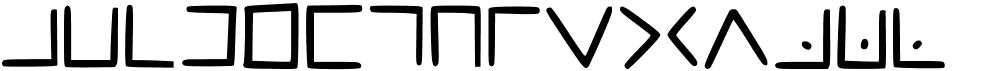 preview image of the Masonic Cipher font
