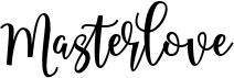 preview image of the Masterlove font