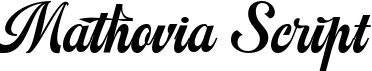preview image of the Mathovia Script font