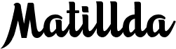 preview image of the Matillda font