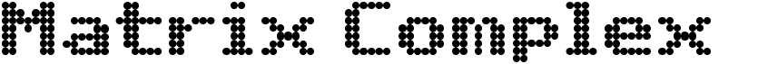 preview image of the Matrix Complex NC font