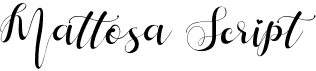 preview image of the Mattosa Script font