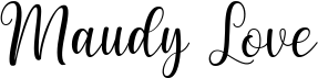 preview image of the Maudy Love font