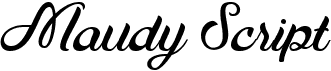 preview image of the Maudy Script font