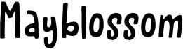 preview image of the Mayblossom font