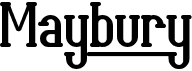 preview image of the Maybury font