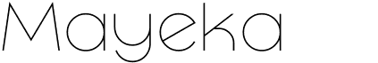 preview image of the Mayeka font
