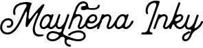 preview image of the Mayhena Inky font