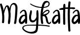 preview image of the Maykatta font