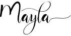 preview image of the Mayla font