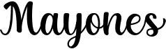 preview image of the Mayones font