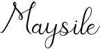 preview image of the Maysile font