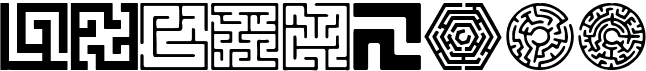 preview image of the Maze font