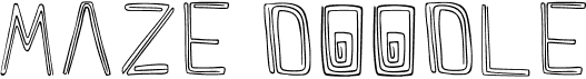 preview image of the Maze Doodle font